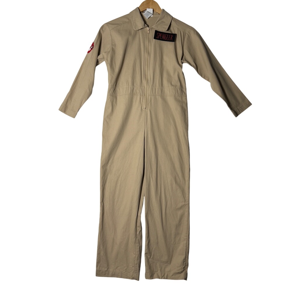 Ghostbusters Spengler Costume Boys Medium Spirit Halloween‎ Jumpsuit 2024 Beige